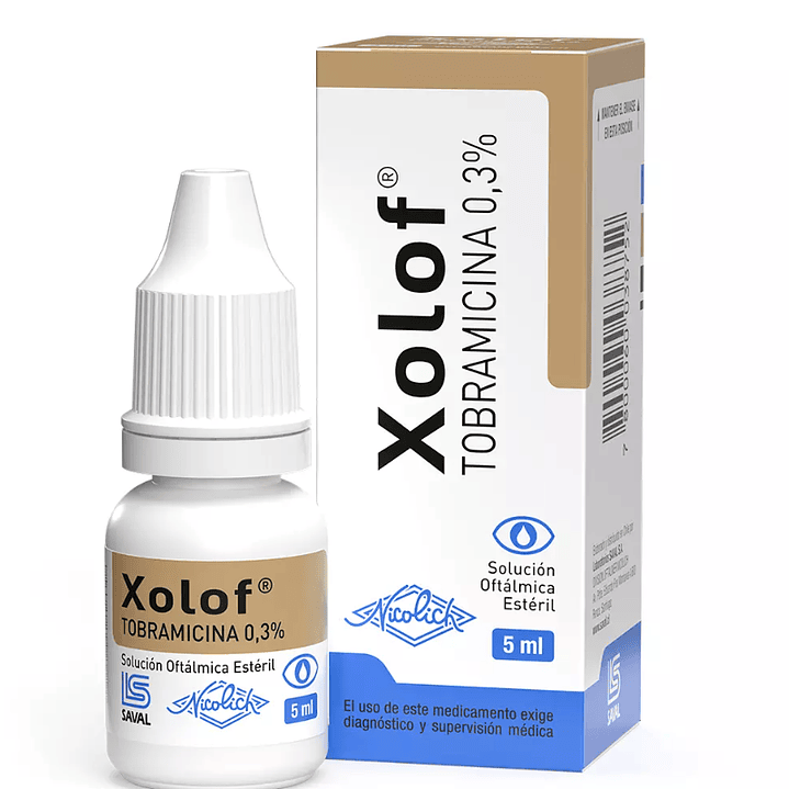 Xolof Tobramicina 0,3% Solución oftálmica 5 ml. 1
