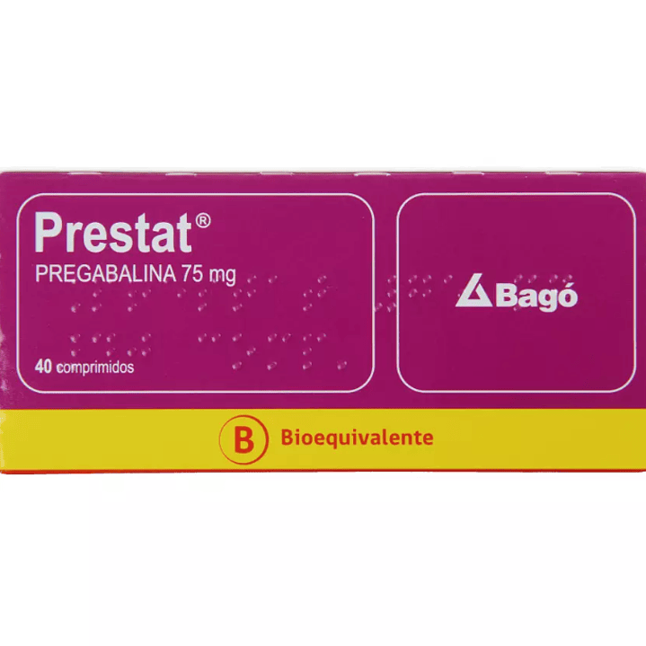 Prestat (B) Pregabalina 75 mg 40 Comprimidos. 1