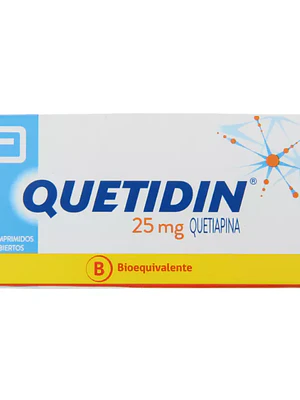 Quetidin (B) Quetiapina 25 mg 30 Comprimidos recubiertos.