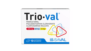 Trio-val Paracetamol 10 Comprimidos.