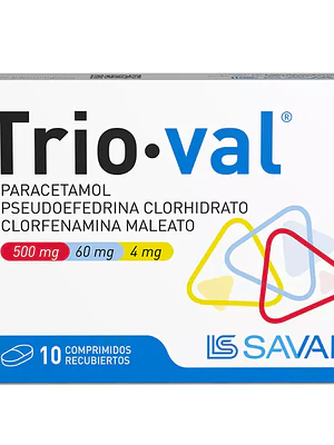 Trio Val Paracetamol 10 Comprimidos