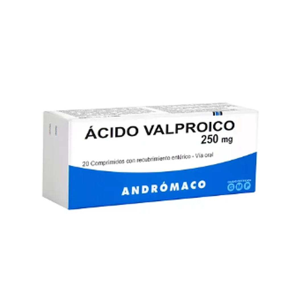 Ácido Valproico 250mg 20 Comprimidos Recubiertos 1