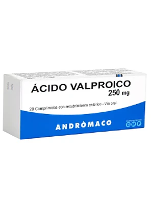 Ácido Valproico 250 mg 20 Comprimidos recubiertos.