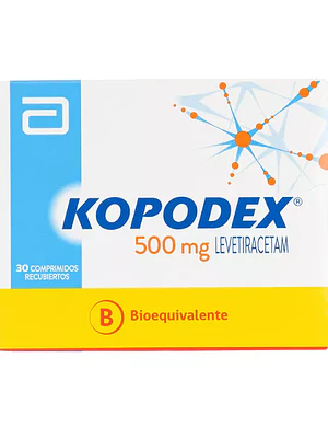 Kopodex (B)  Levetiracetam 500 mg 60 Comprimidos recubiertos.