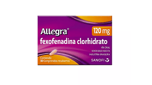Allegra (R) Fexofenadina 120mg 30 Comprimidos Recubiertos