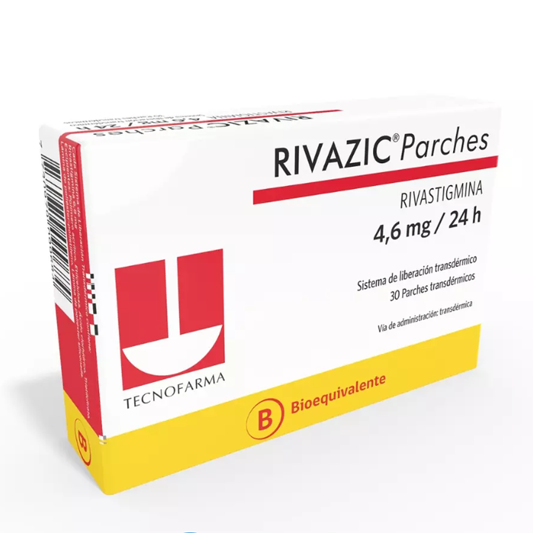 Rivazic (B) Rivastigmina 4.6mg 30 Parches Transdérmicos 1