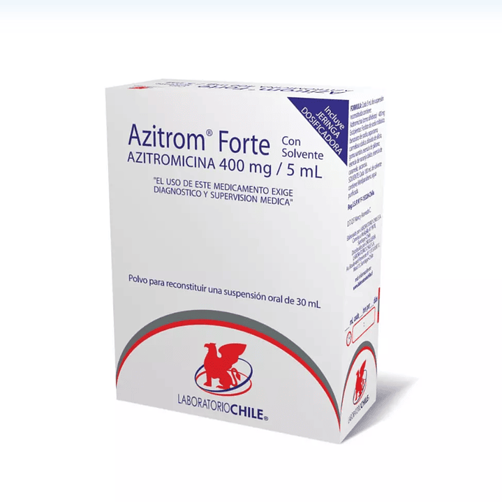 Azitrom Forte Azitromicina 400mg/5ml Solución Oral 30ml 1