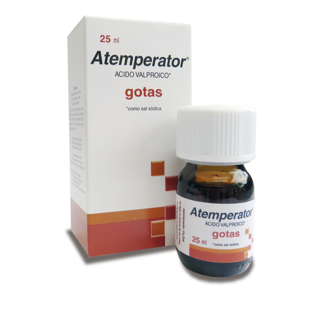 Atemperator Ácido Valproico 375 mg / ml Gotas 25 ml. 1