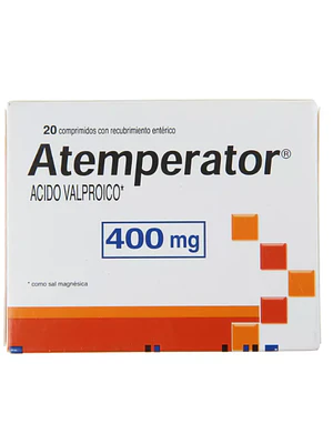 Atemperator Ácido Valproico 400 mg 20 Comprimidos recubiertos.