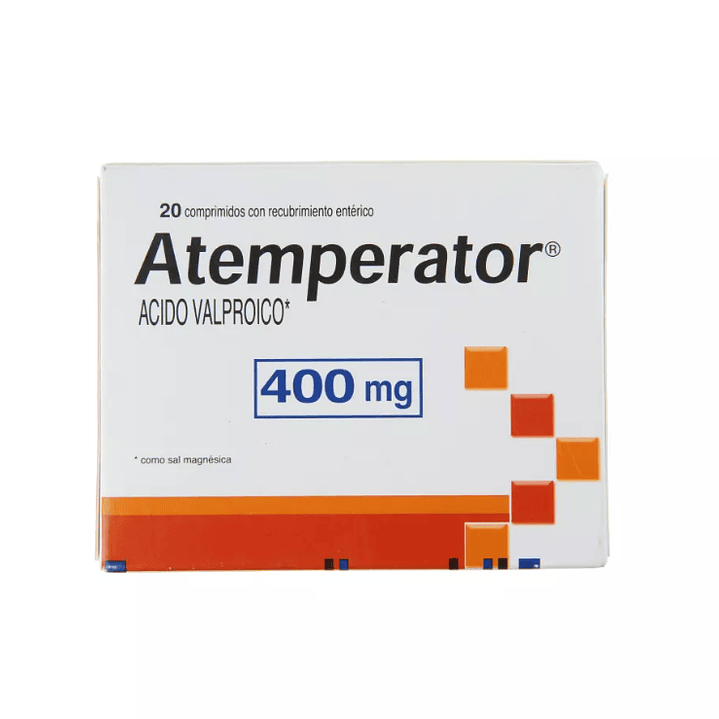 Atemperator Ácido Valproico 400mg 20 Comprimidos Recubiertos 1