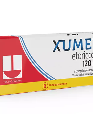 Xumer (B) Etoricoxib 120 mg 7 Comprimidos recubiertos.