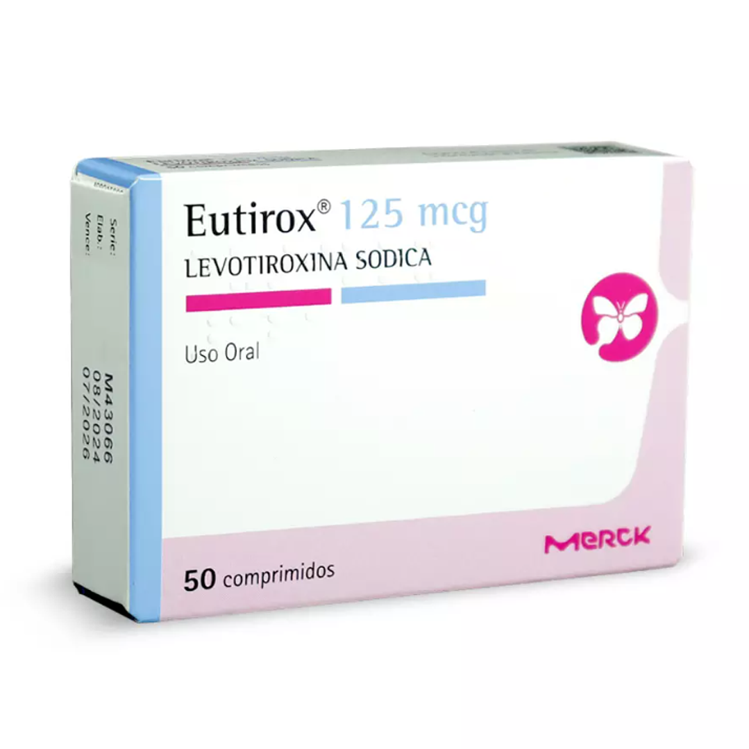 Eutirox (R) Levotiroxina 125mcg 50 Comprimidos 1