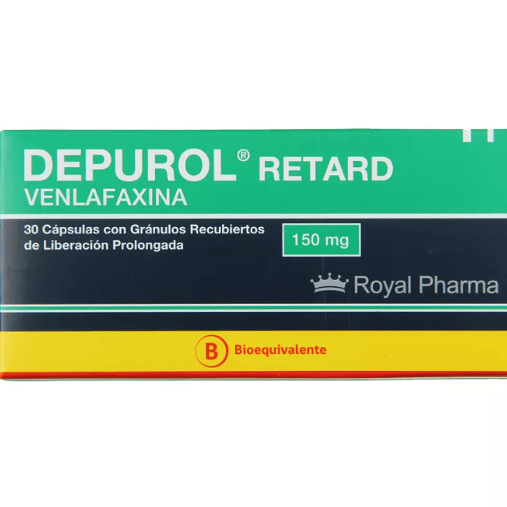 Depurol Retard (B) Venlafaxina 150mg 30 Cápsulas Prolongadas 1