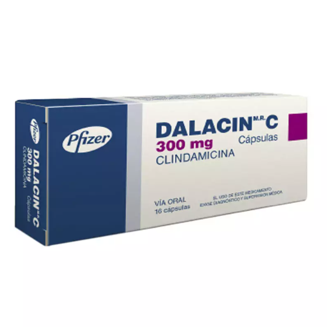 Dalacin C Clindamicina 300mg 16 Cápsulas 1