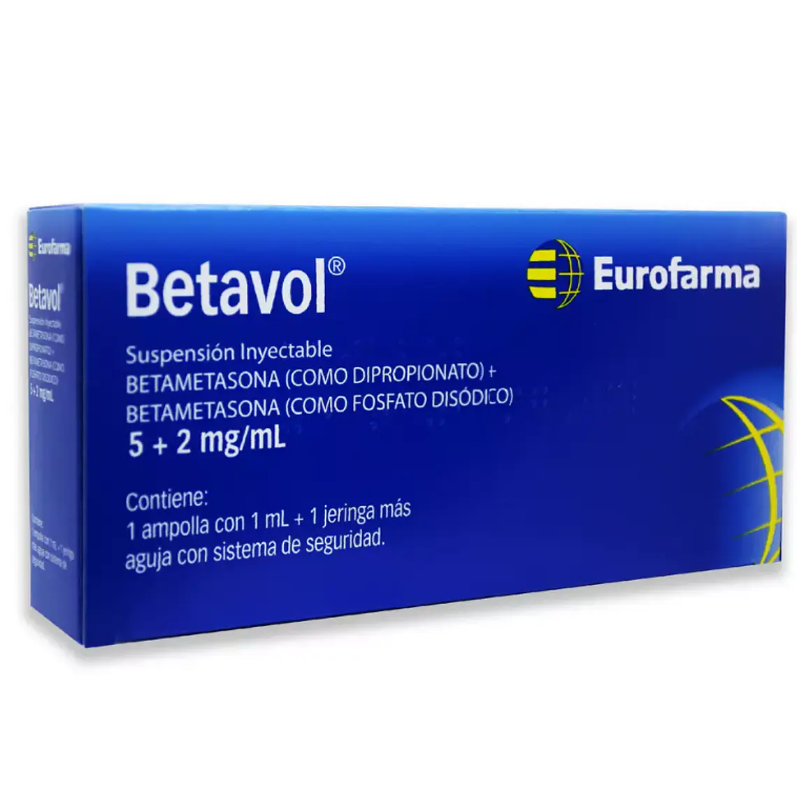 Betavol Betametasona 5+2 mg/ml  Solución inyectable 1 Ampolla. 1
