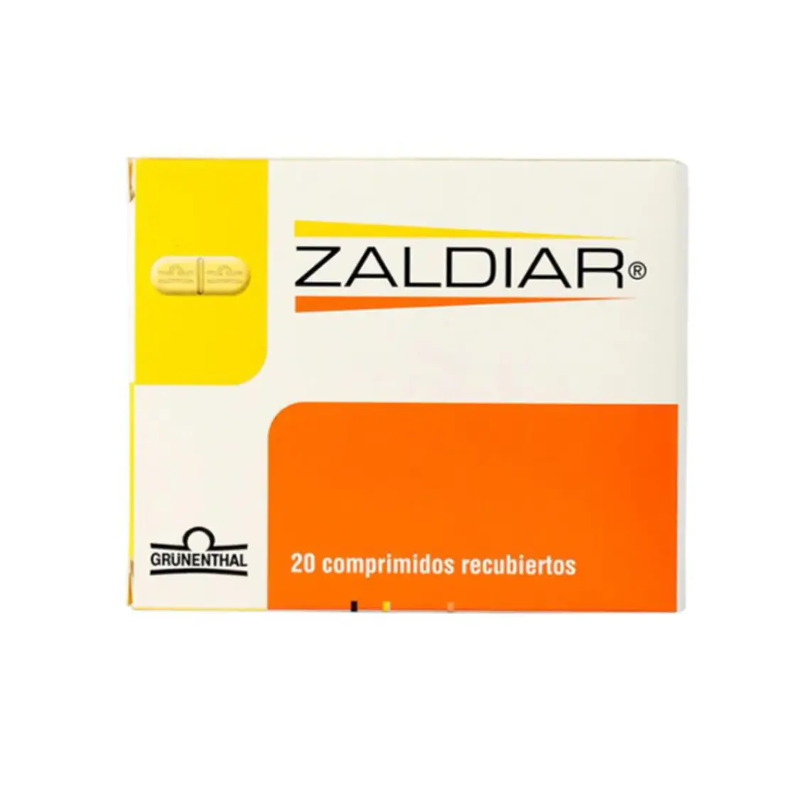Zaldiar Paracetamol Tramadol 20 Comprimidos recubiertos. 1