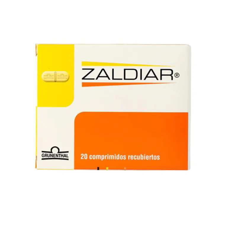 Zaldiar Paracetamol Tramadol 20 Comprimidos recubiertos. 1