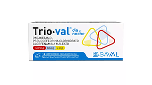 Trio-val dí­a y noche 20 Comprimidos.