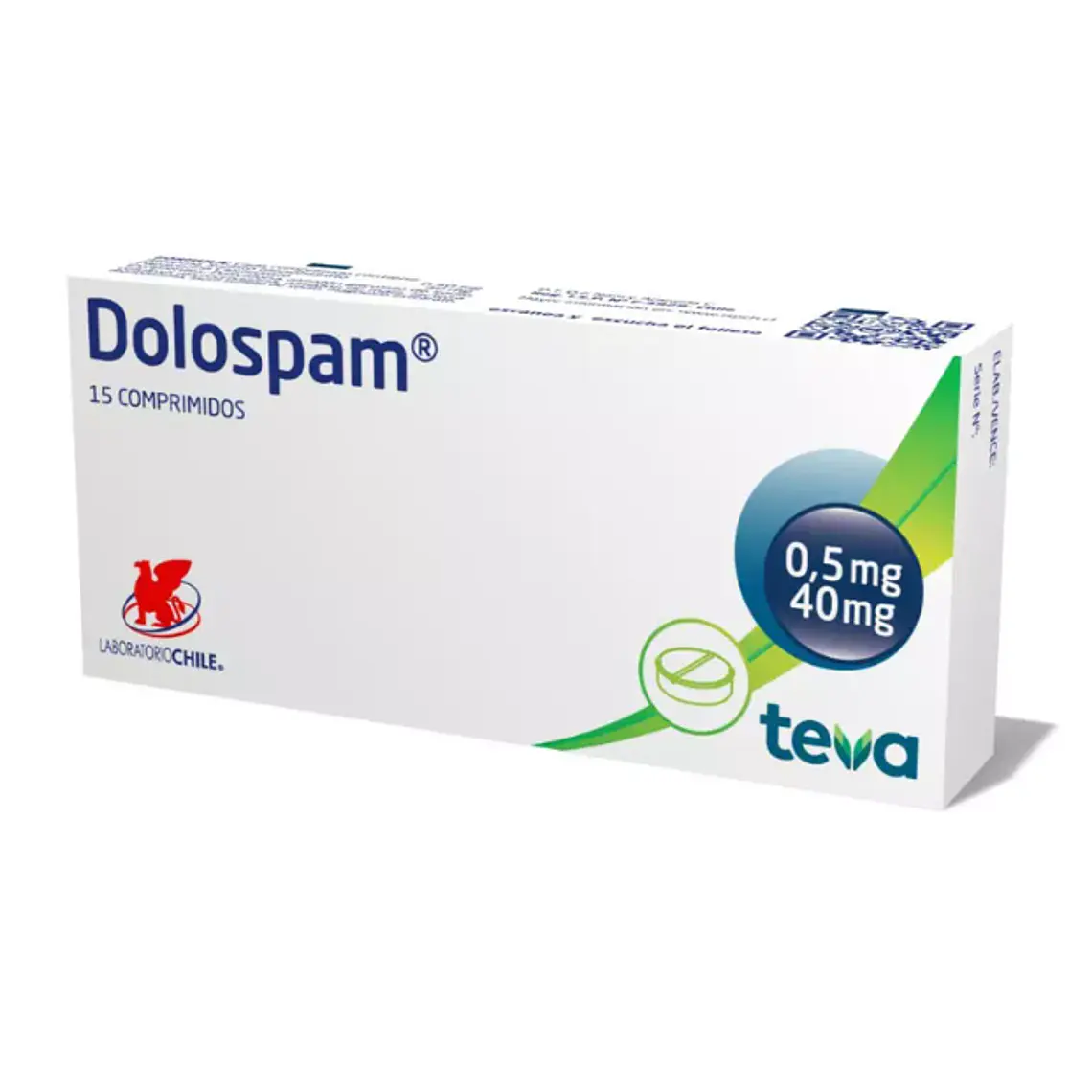 Dolospam Atropina Papaverina 15 Comprimidos. 1