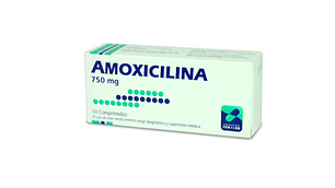 Amoxicilina 750 mg 10 Comprimidos