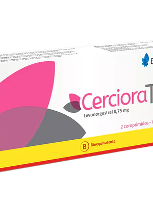 Cerciora T (B) Levonorgestrel 0,75 mg 2 Comprimidos.
