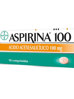 Aspirina Infantil 100 mg 98 Comprimidos.
