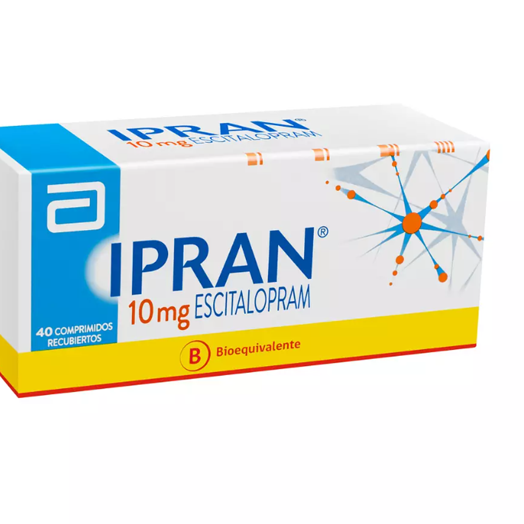 Ipran Escitalopram (B) 10mg 40 Comprimidos Recubiertos 1