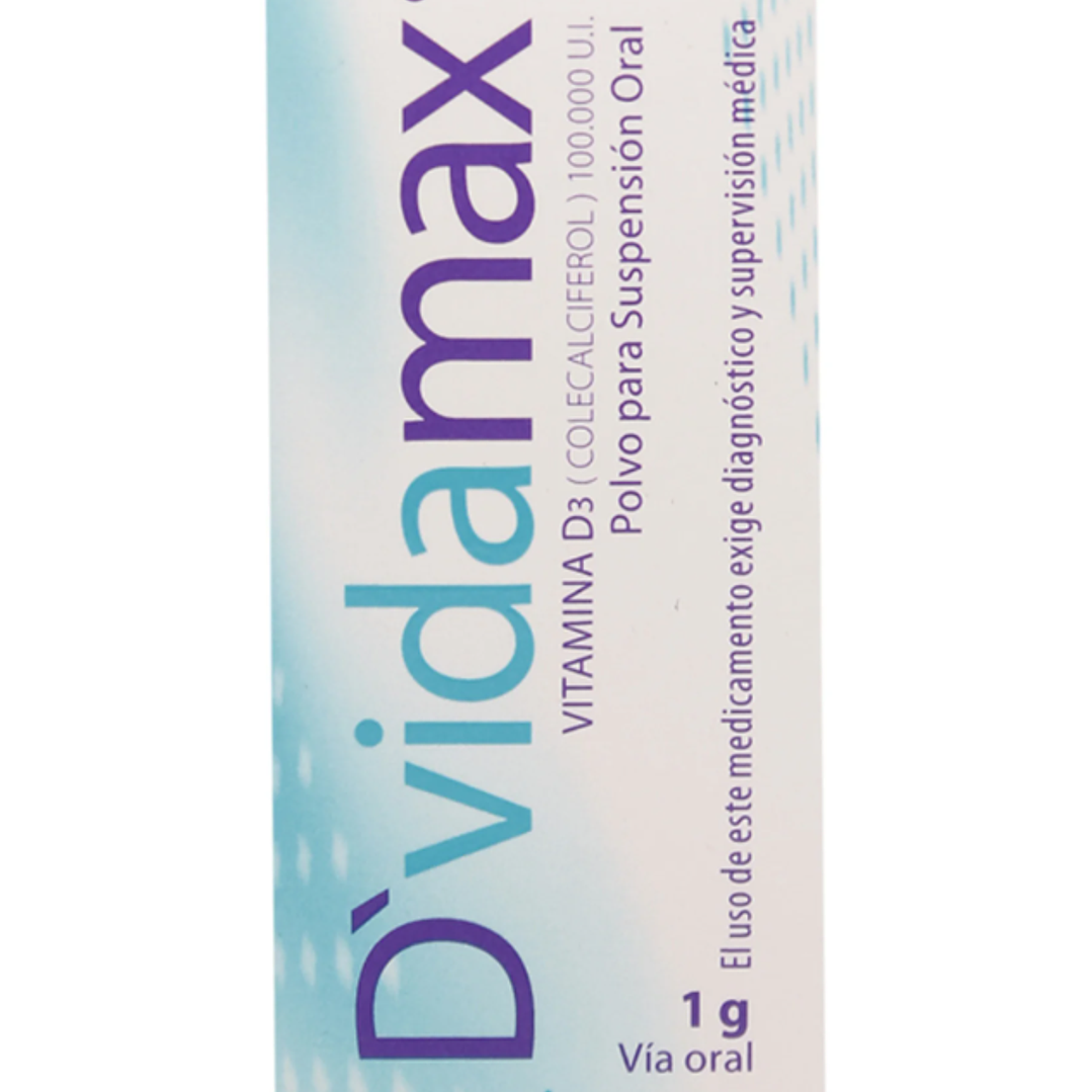Dvidamax Vitamina D3 100.000 UI Polvo para Suspensión Oral 1 gr 1