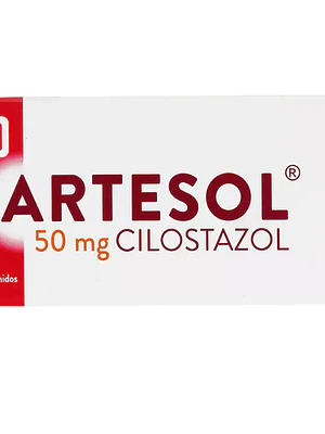 Artesol Cilostazol 50 mg 30 Comprimidos.