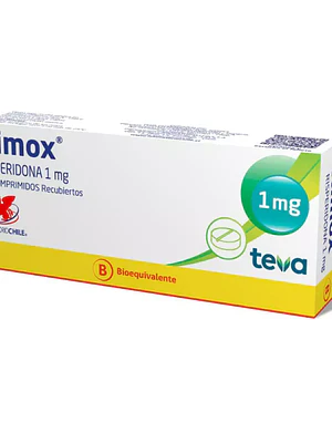 Rimox (B) Risperidona 1 mg 30 Comprimidos recubiertos.