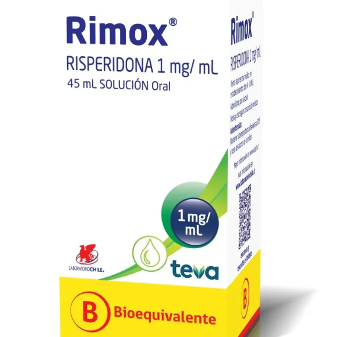 Rimox (B) Risperidona 1 mg/ml  Solución oral 45 ml. 1