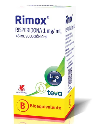 Rimox (B) Risperidona 1 mg/ml  Solución oral 45 ml.