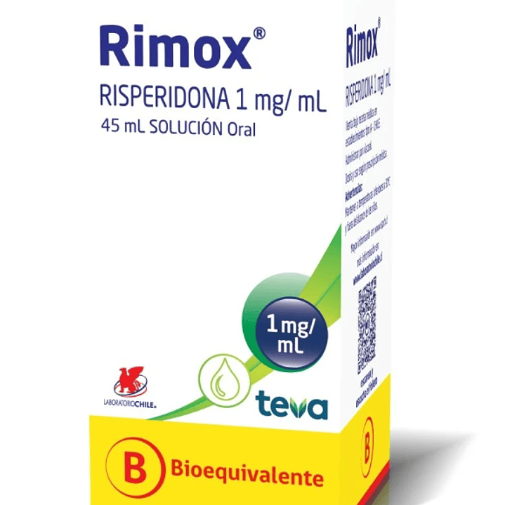 Rimox (B) Risperidona 1 mg/ml Jarabe 45 ml 1