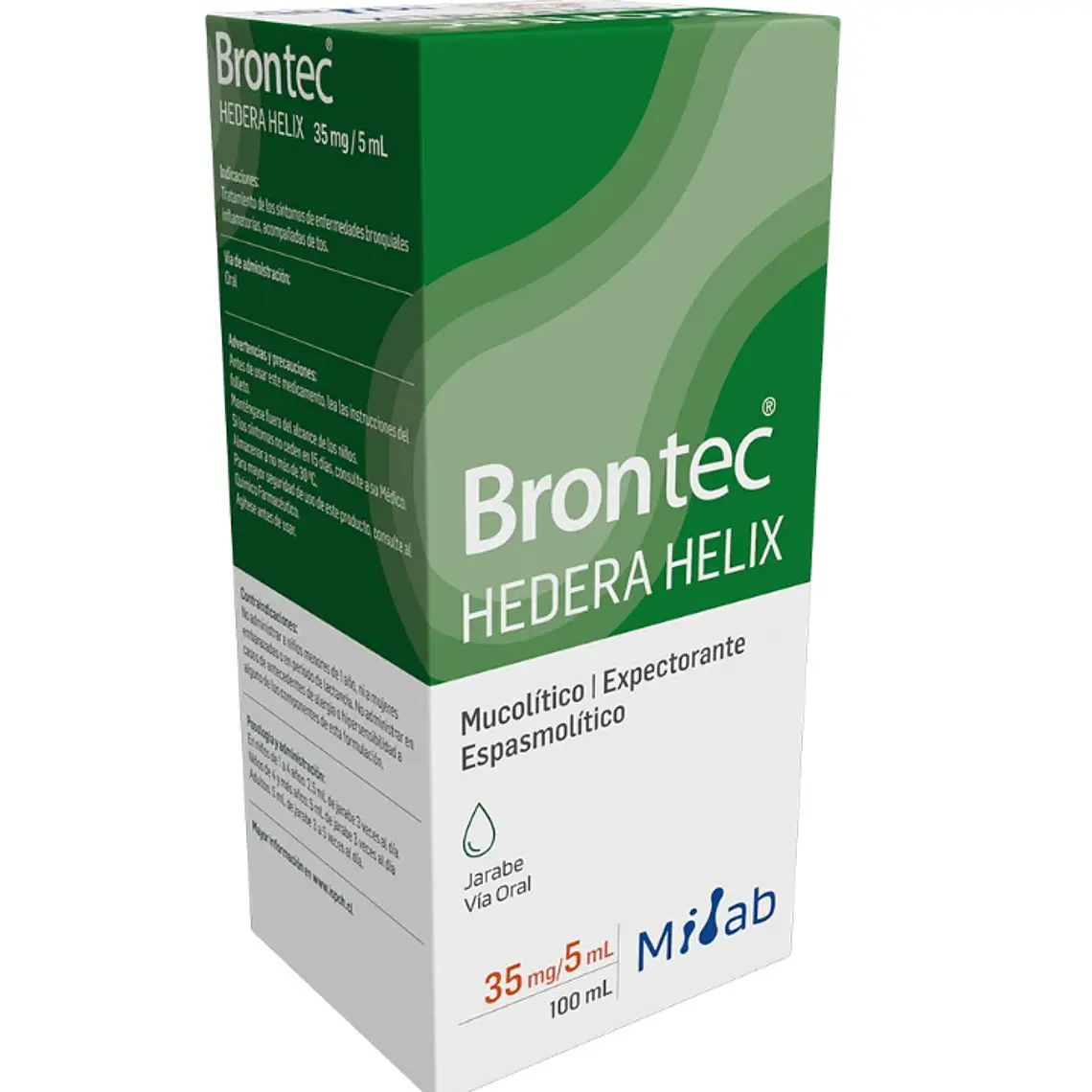 Brontec Hedera Helix 35 mg / 5  ml Jarabe 100  ml. 1