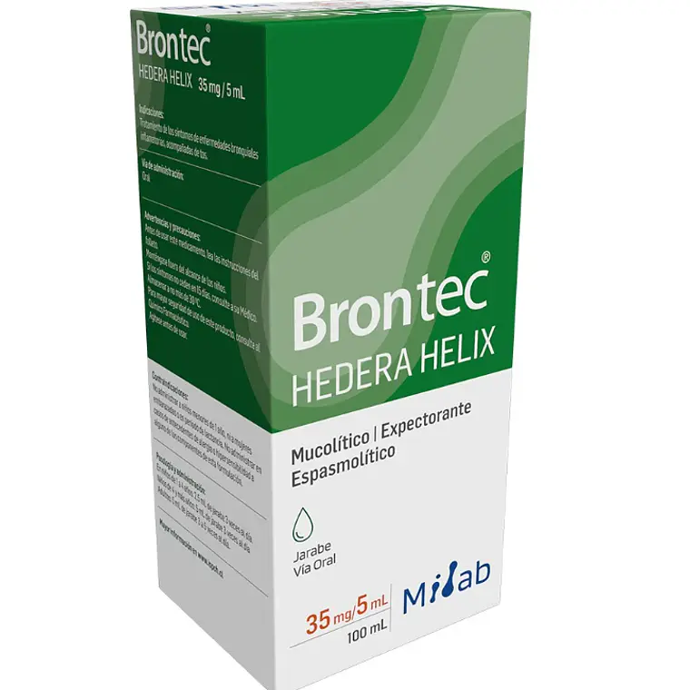 Brontec Hedera Helix 35 mg / 5  ml Jarabe 100  ml. 1