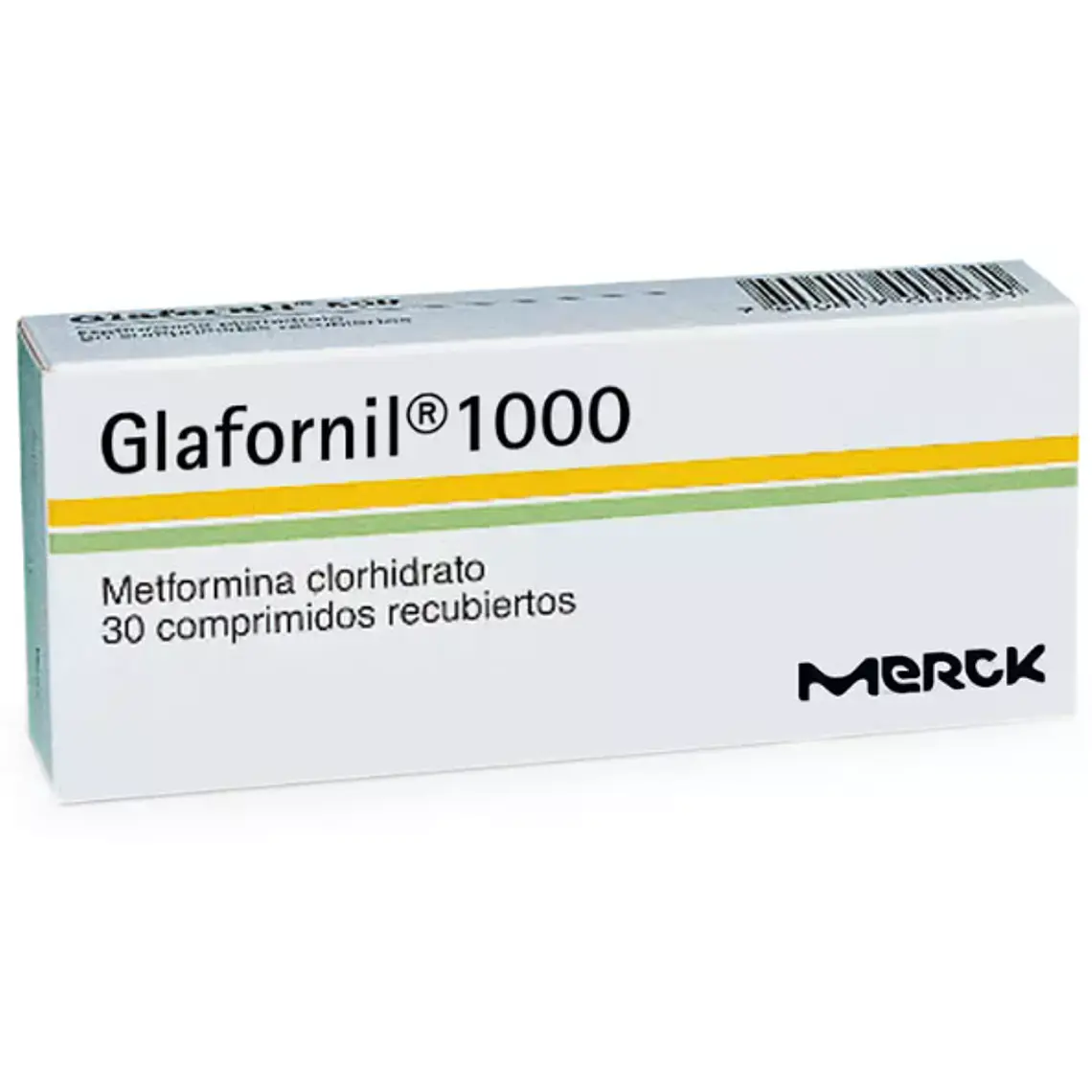 Glafornil Metformina 1000 mg 30 Comprimidos recubiertos. 1