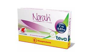 Norah (B) Dienogest / Etinilestradiol 28 Comprimidos Recubiertos
