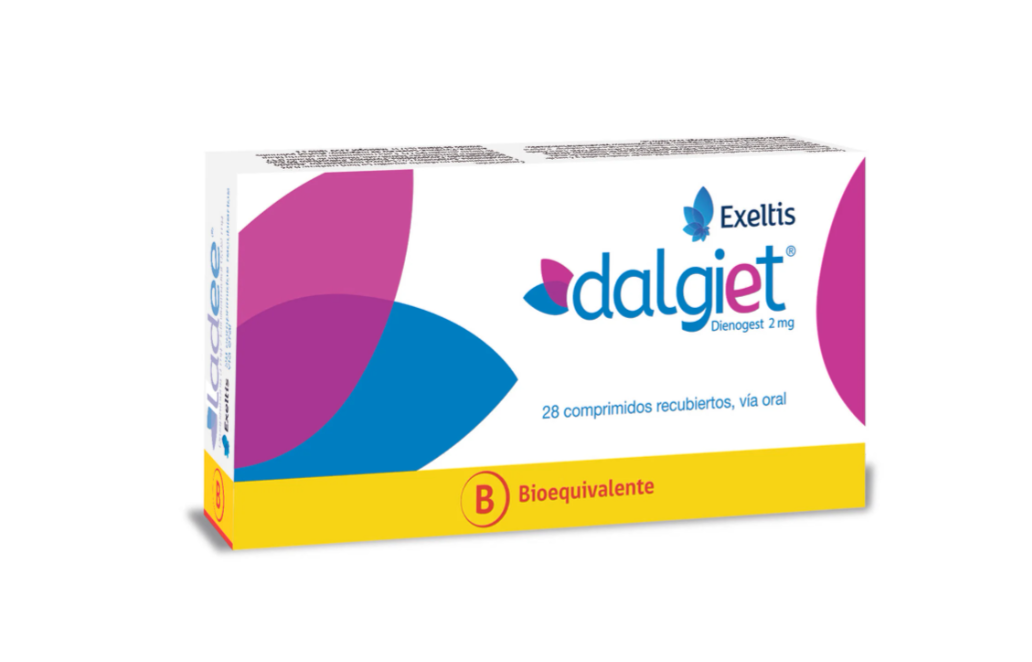 Dalgiet Dienogest 2 mg 28 Comprimidos.