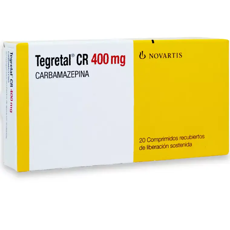 Tegretal CR Carbamazepina 400 mg 20 Comprimidos de liberación prolongada. 1