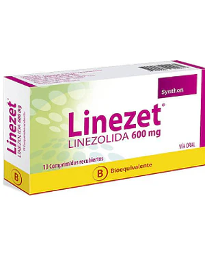 Linezet (B) Linezolida 600 mg 10 Comprimidos recubiertos.