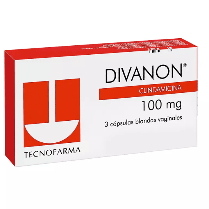 Divanon Clindamicina 100 mg 3 Cápsulas Blandas Vaginales 1