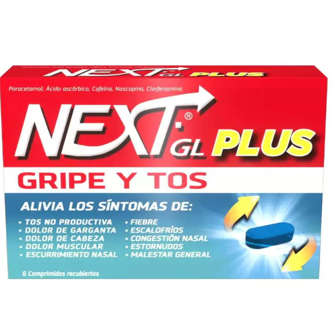 Next Gl Plus 6 Comprimidos recubiertos. 1