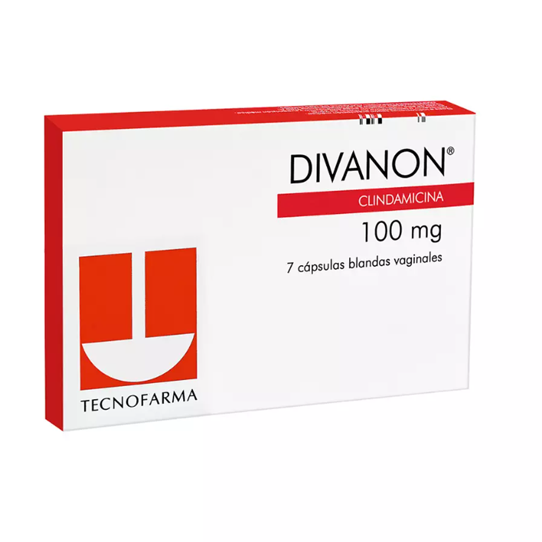Divanon Clindamicina 100 mg 7 Cápsulas Blandas Vaginales 1