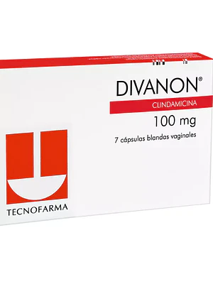 Divanon Clindamicina 100 mg 7 Cápsulas blandas vaginales.