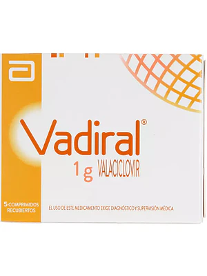 Vadiral Valaciclovir 1 g 21 Comprimidos recubiertos.