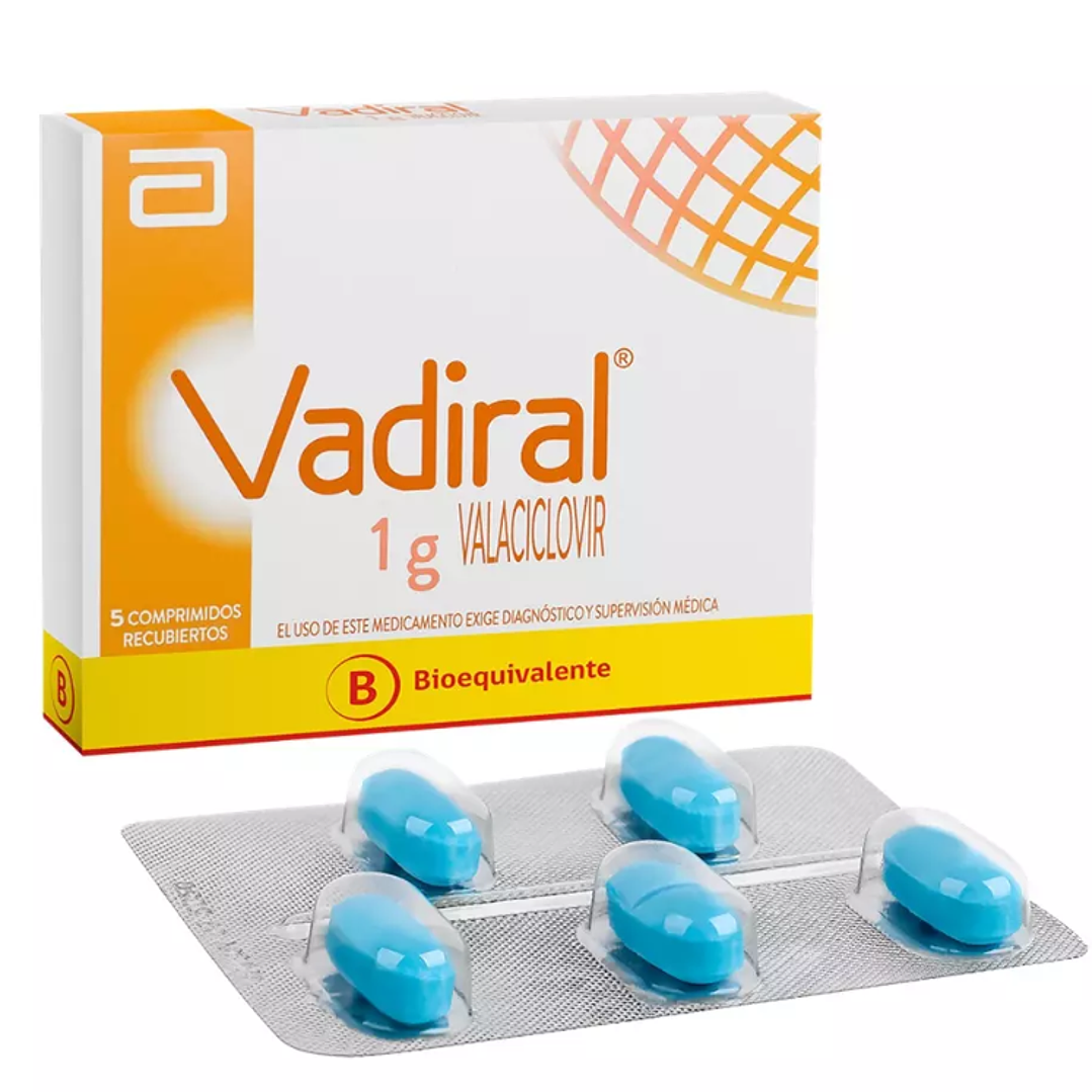 Vadiral Valaciclovir 1 g 5 Comprimidos Recubiertos 1