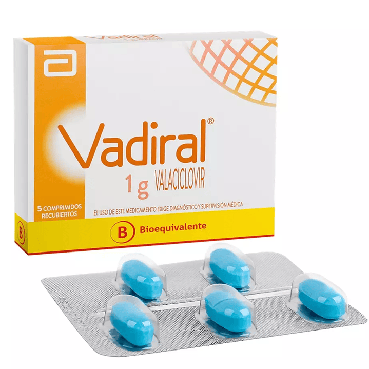 Vadiral Valaciclovir 1 g 5 Comprimidos Recubiertos 1