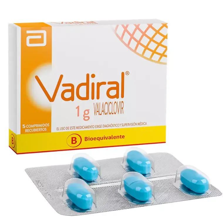 Vadiral (B)  Valaciclovir 1 g 5 Comprimidos recubiertos. 1