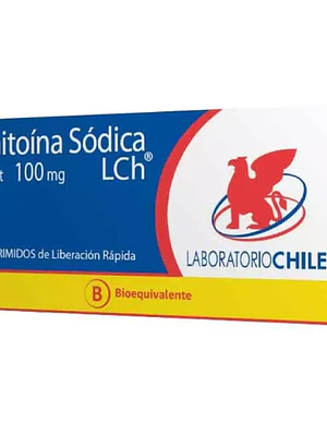 Fenitoína sódica 100 mg 30 Comprimidos de liberación rápida.