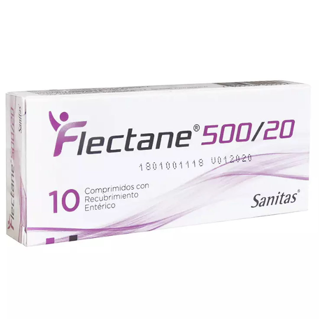 Flectane 500 mg/20 mg 10 Comprimidos Recubiertos. 1